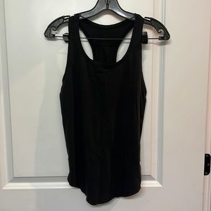 Black womens cotton lululemon tank top size 6